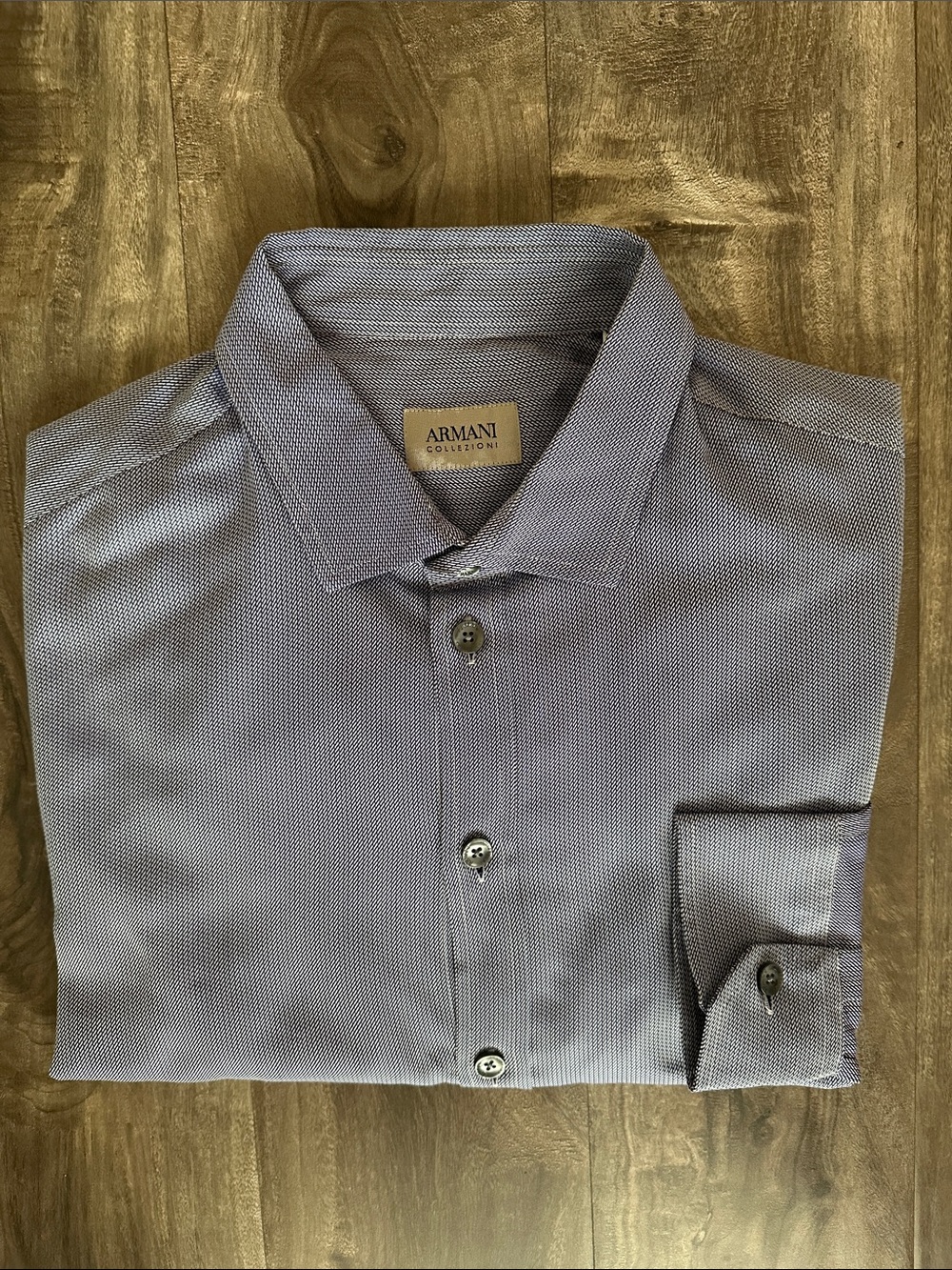 Worn Once Men’s Armani Collezioni Cotton Dress Shirt Size L